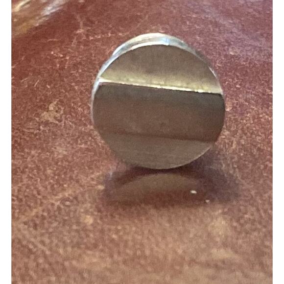 VTG men's Silver Tone Tie Pin, Deco Style - Picture 1 of 2